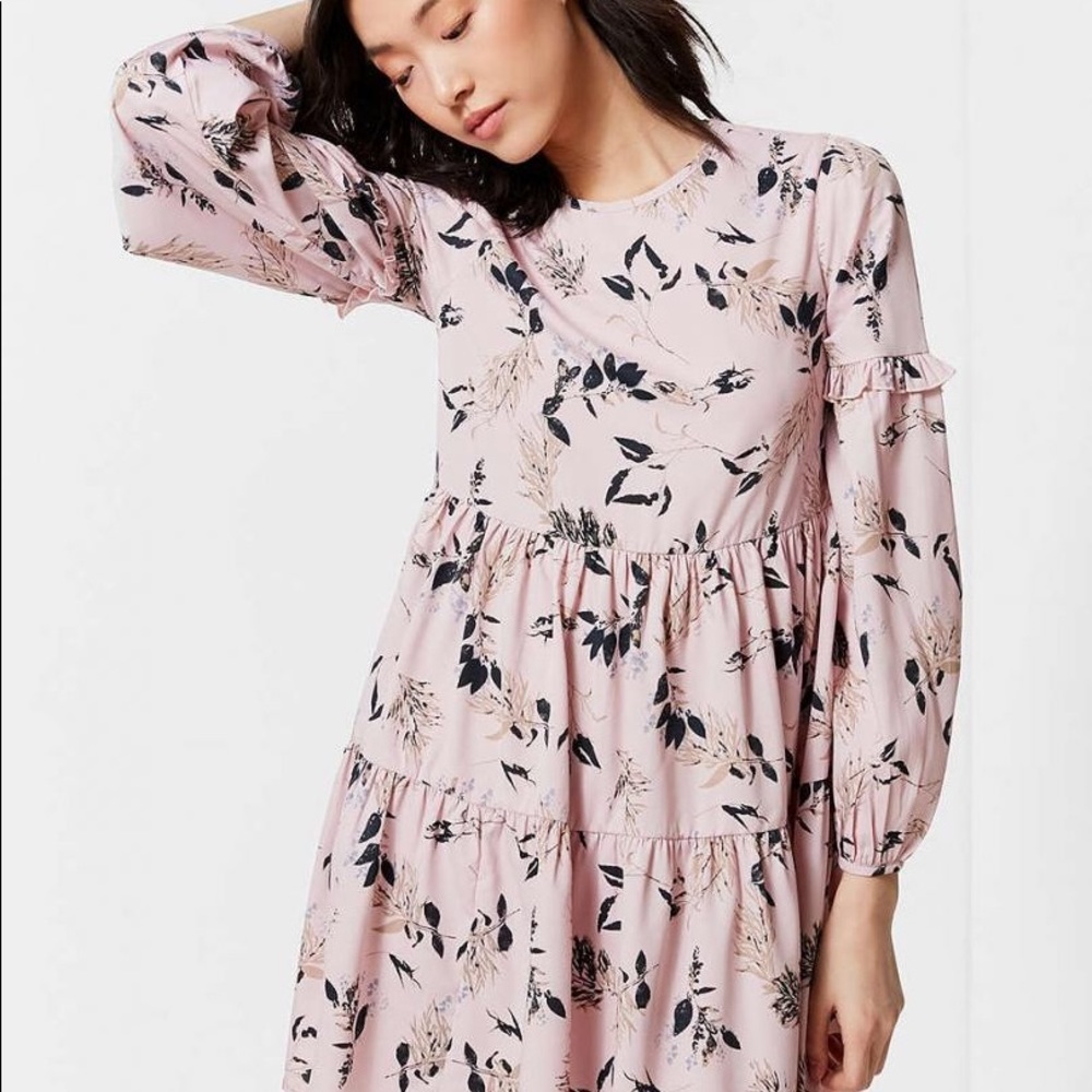 Urban Outfitters Floral Tiered Mini Dress